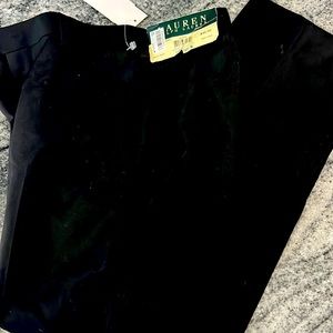 NEW BOYS LAUREN RALOH LAUREN BLACK DRESS PANTS SZ 10R/25”W